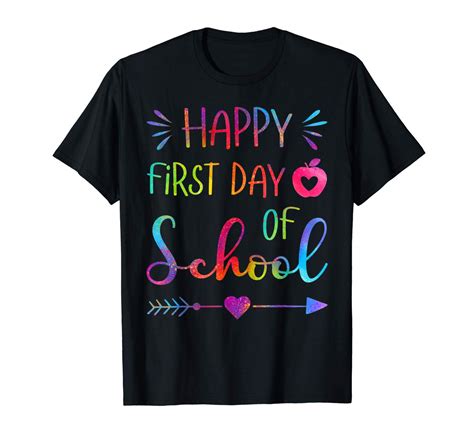 Happy First Day Of School Shirts Teas T T Shirt Zelitnovelty