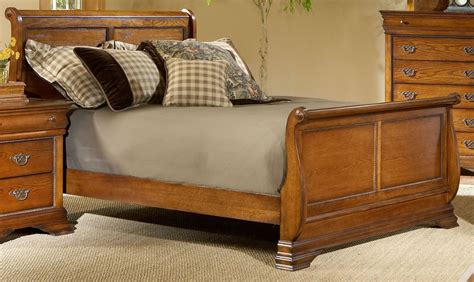 Shenandoah American Oak Sleigh Bedroom Set From Largo Coleman Furniture