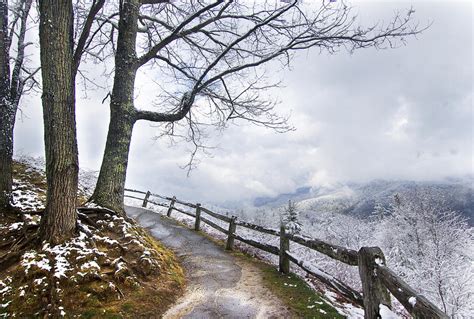 Great Smoky Mountains Dusting Of Winter Photograph By