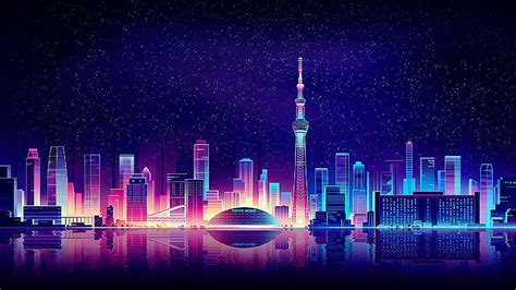 18 Neon Backgrounds Tokyo Retro HD Wallpaper Pxfuel