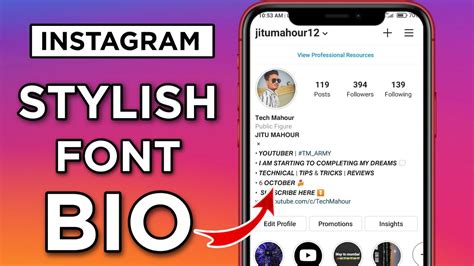 How To Change Instagram Bio Font Instagram Tricks Use Different