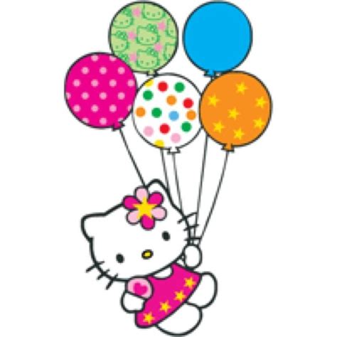Hello Kitty With Balloons Images Clipart Best