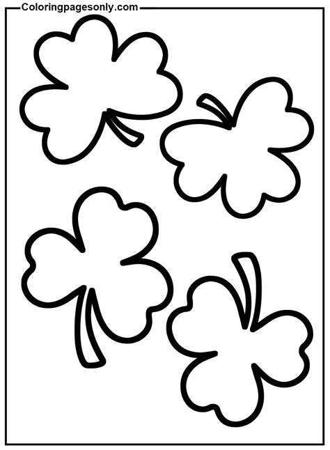 Shamrock Printable Coloring Page Free Printable Coloring Pages