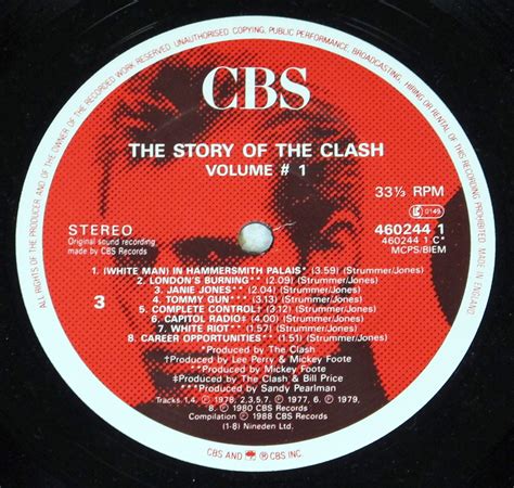 The Clash The Story Of The Clash Volume 1 2lp English Punk Rock Vinyl