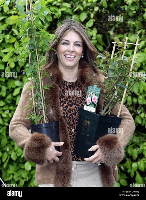 Elizabeth Hurley Is Judge At The Best Garden Competition Held In The