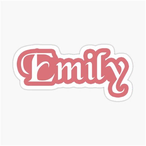 Emily Name Emily Sticker For Sale By Mooninspiration Redbubble