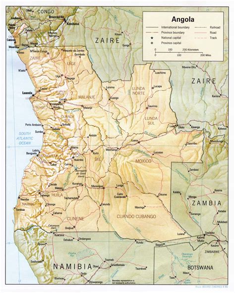 This angola map contains cities, towns, roads, satellite imagery, and elevation. Angola