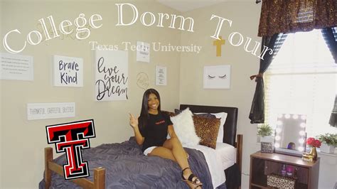 College Dorm Tour 2019 Texas Tech University Youtube