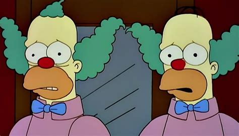 Les Simpson Homer Sest Il Déguisé En Krusty Le Clown Pour Tuer Monsieur Burns La Folle