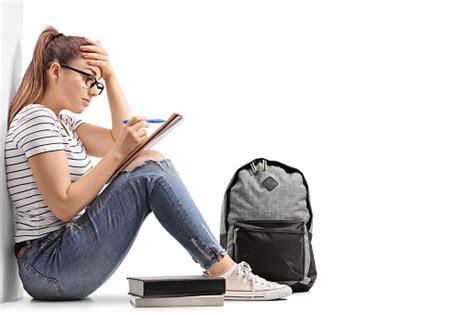Teenage Student Having Difficulty Studying Stock Photo - Download Image ...