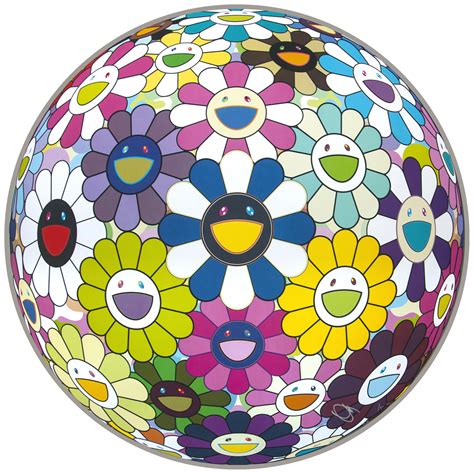 Plush flowerball 400mm by takashi murakami shop. Takashi Murakami Awakening Flower Ball | Kumi Contemporary ...