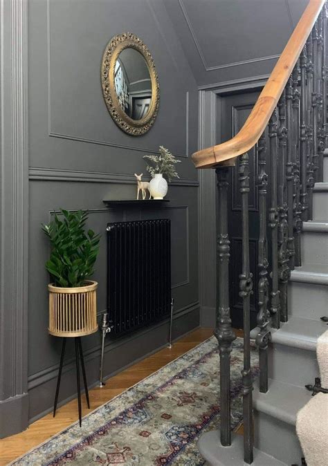 Pin By Kathy Millwood On Stairs Grey Hallway Victorian Hallway Stairway Decorating