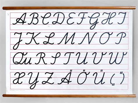 School Alphabet Chart Alphabet Charts Alphabet Handwriting Alphabet
