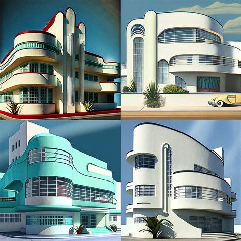 Streamline Moderne Architecture Midjourney Style Andrei Kovalevs