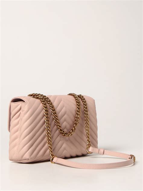 Pinko Love Lady Puff Bag In Quilted Nappa Pink Pinko Crossbody Bags 1p22jry7sq Online On