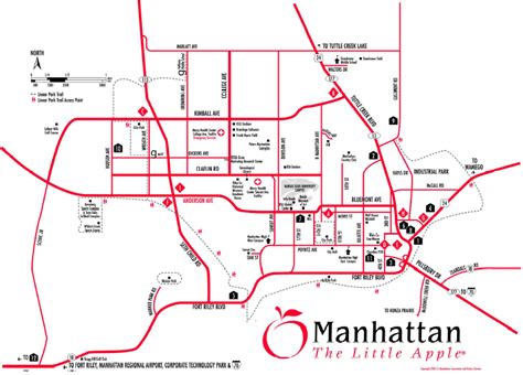 Street Map Of Manhattan Ks Map