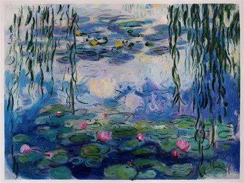 Wasser Lilien 1916 19 Claude Monet Handbemalt Ölgemälde Etsy