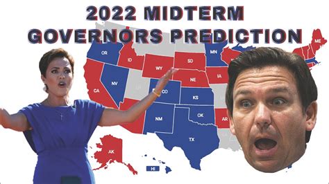 2022 Midterms Governors Election Prediction One Week Left Youtube