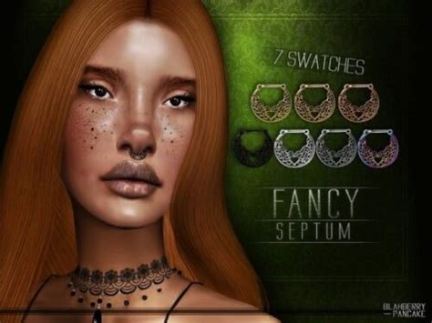 Fancy Septum By Blahberry Pancake For The Sims 4 Spring4sims Septum