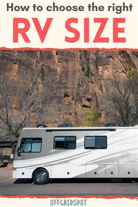 How To Choose The Right Rv Size