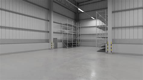 3d Model Warehouse Interior 9 Vr Ar Low Poly Cgtrader
