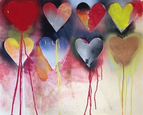 Heart Art Painting Pop Art Painting Jim Dine