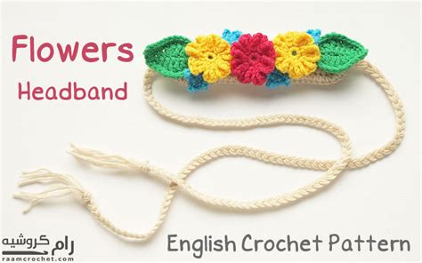 Crochet Flowers Headband Easy Raam Crochet