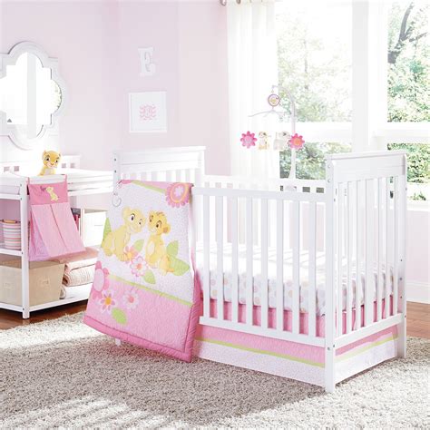This crib bedding collection combines the great fun of the there is a couple of lion king crib bedding sets out there. Lion King Bedding Set, 7-Piece | Baby girl crib sets, Baby ...