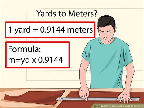 1 metre = 1000 millimetres. 4 Ways to Convert Yards to Meters - wikiHow