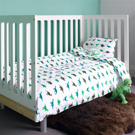 Dinosaurs Toddler Cot Bed Duvet Set And Cot Bedding From Lulu And Nat