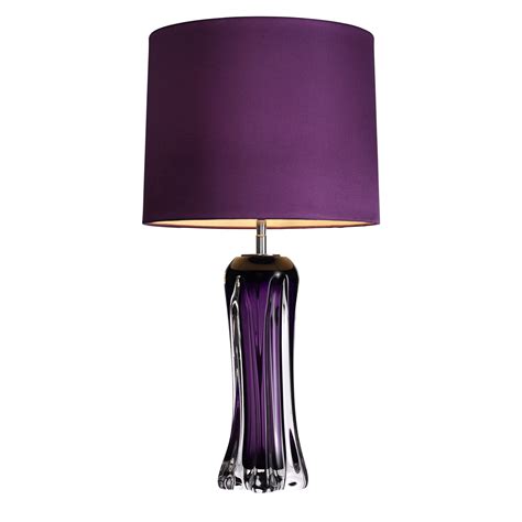 Purple Glass Table Lamp Eichholtz Castillo Purple Lamp Purple Lamp Shade Glass Lamp Base