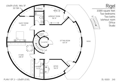 16 Circular Floor Plan With Dimension