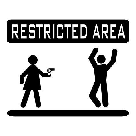 restricted area showroom