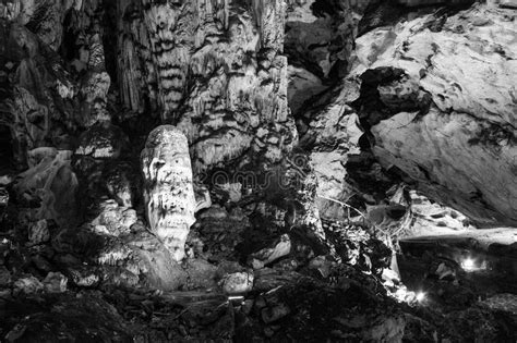 Scene From The Amazing Bulgarian Cave Magura Stock Image Image Of