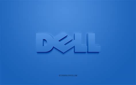 Download Imagens Logotipo Da Dell Fundo Azul Logotipo 3d Da Dell