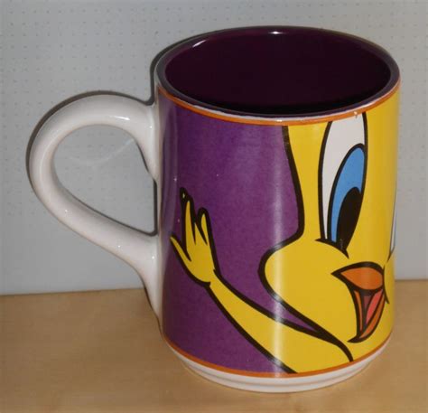 Looney Tunes Tweety Wrap Around Face Ceramic Handled Coffee Mug Cup