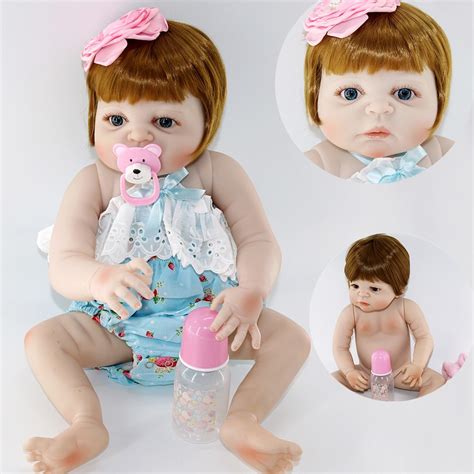 Baby Reborn Doll Toys 2357cm Full Silicone Reborn Baby Real Dolls Can