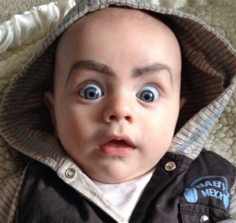 Drawing Eyebrows On Babies Is The Internets Newest Trend E News