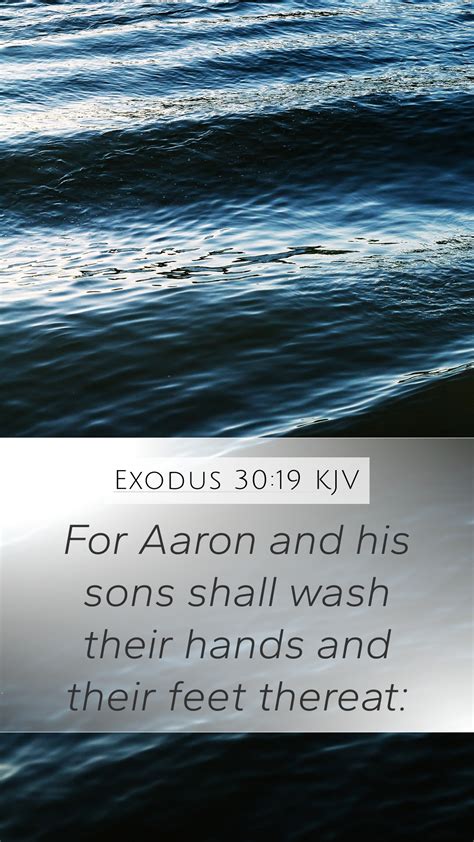 Exodus 3019 Kjv Mobile Phone Wallpaper For Aaron And His Sons Shall