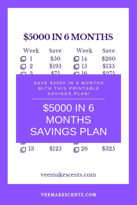 Save 5000 In 6 Months By Following This Plan You Can