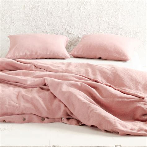Dusty Rose Linen Pillowcase Dusty Rose Linen Pillowcases With Etsy