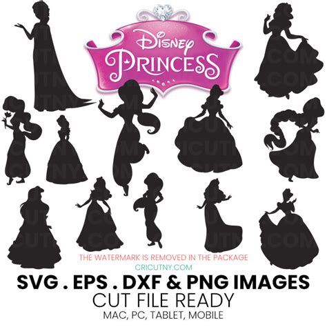 Disney princess silhouette cricut - Cricut font, svg file for cricut