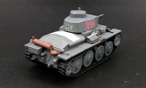 Wwii German Pzkpfw 38t F Tank 172 Diecast Model Czechoslovak Ebay