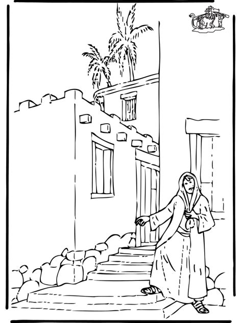 34 Rahab And The Spies Coloring Page SanchaLadimer