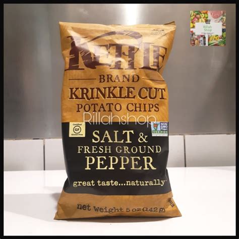jual best seller kettle brand salt and fresh ground pepper potato chips snack shopee indonesia