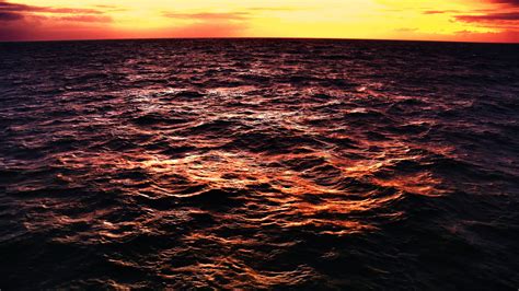 Wallpaper Sunlight Sunset Sea Water Reflection Sunrise Evening