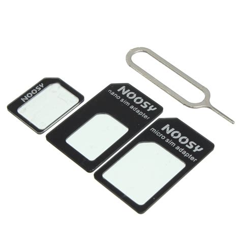 Noosy Nano Standard Micro Sim Card Adapter Converter For Iphone Samsung