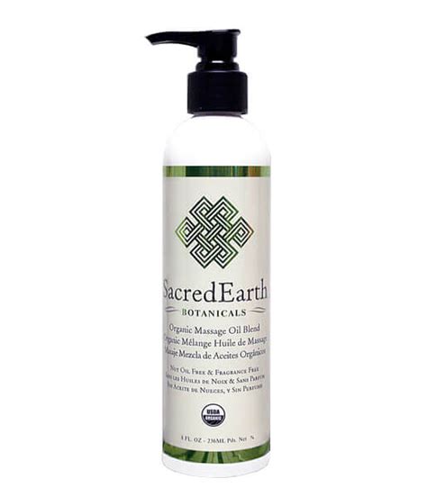 Sacred Earth Botanicals Organic Massage Oil 8oz