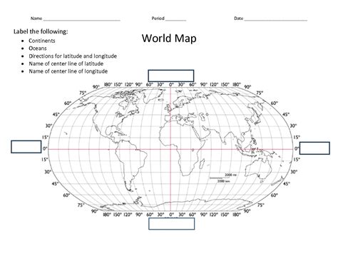 Facts Latitude And Longitude World Map Worksheet Danasrfctop Map