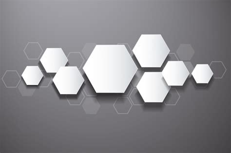 Premium Vector Abstract Hexagon And Space Background